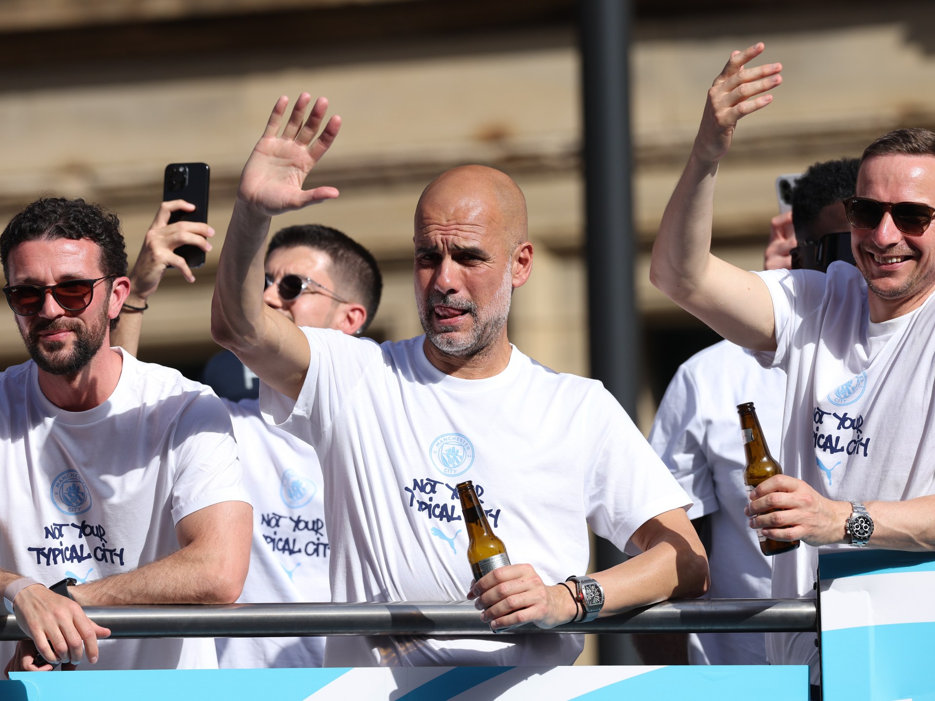 Basketball Icon Michael Jordan Honors Pep Guardiola During Manchester City Departure