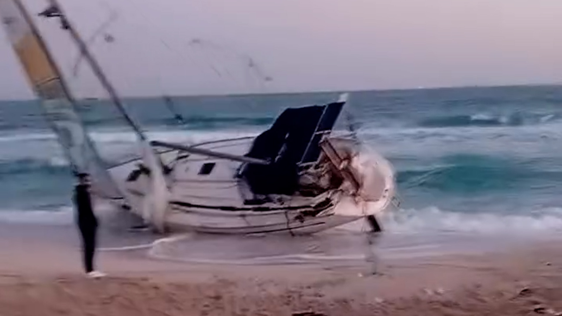 Vessel Carrying Gaza Aid Discovered on Egyptian Coastline